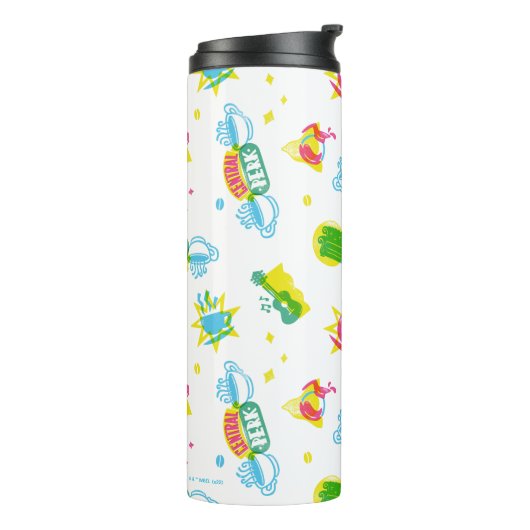 FRIENDS™ | Centraal Perk Neon Pattern Thermosbeker (Gedraaid links)