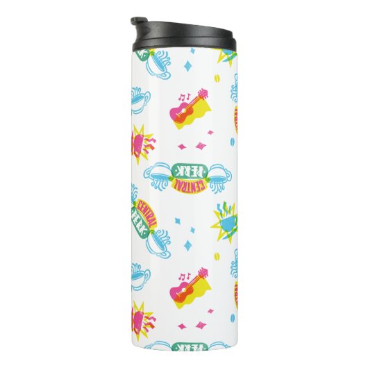 FRIENDS™ | Centraal Perk Neon Pattern Thermosbeker (Geroteerd rechts)