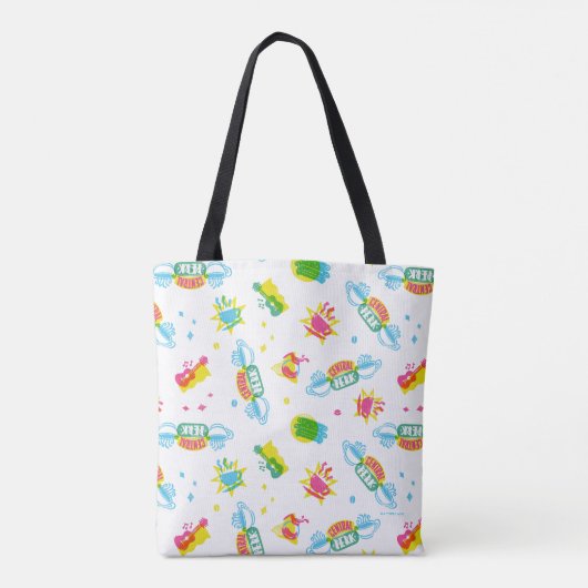 FRIENDS™ | Centraal Perk Neon Pattern Tote Bag (Achterkant)
