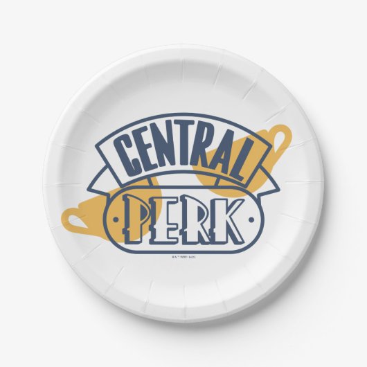 FRIENDS™ | Centraal Perk Papieren Bordje (Voorkant)