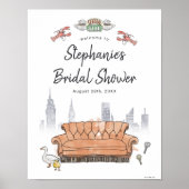 FRIENDS™ | Centraal Vrijgezellenfeest Welkomstwoor Poster (Voorkant)