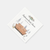 FRIENDS™ | Central Perk Aquarel Bruidsdiner Servet (Hoek)