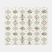 FRIENDS™  | Central Perk Argyle Patroon Fleece Deken (Voorkant (Horizontaal))