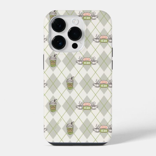 FRIENDS™ | Central Perk Argyle Patroon iPhone Hoesje (Achterkant)