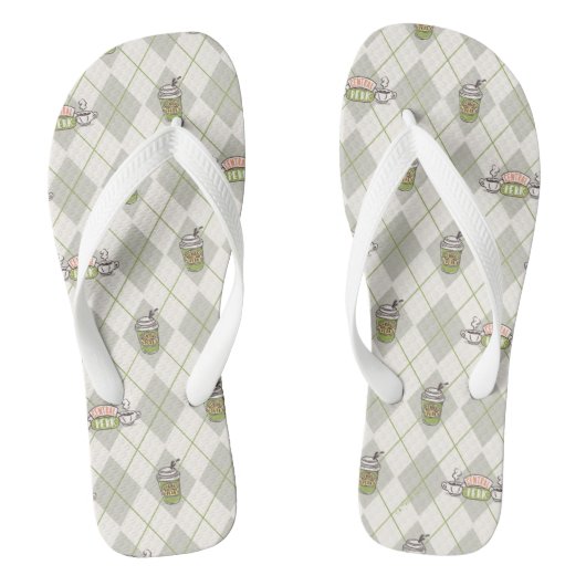 FRIENDS™ | Central Perk Argyle Patroon Teenslippers (Voetbed)