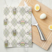FRIENDS™  | Central Perk Argyle Patroon Theedoek (Quarter Fold)