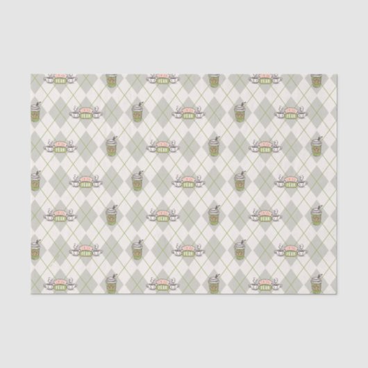 FRIENDS™ | Central Perk Argyle Patroon Tissuepapier (Voorkant)