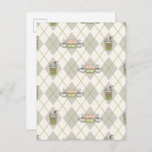 FRIENDS™ | Central Perk Argyle Pattern Briefkaart (Voorkant / Achterkant)