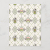 FRIENDS™ | Central Perk Argyle Pattern Briefkaart (Voorkant)
