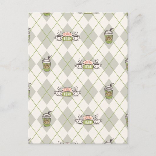 FRIENDS™ | Central Perk Argyle Pattern Briefkaart (Voorkant)