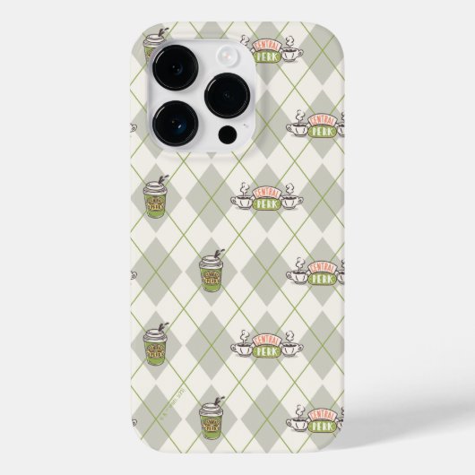 FRIENDS™ | Central Perk Argyle Pattern Case-Mate iPhone Case (Achterkant)