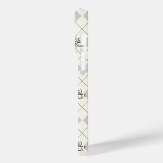 FRIENDS™ | Central Perk Argyle Pattern Case-Mate iPhone Case (Achterkant / Links)