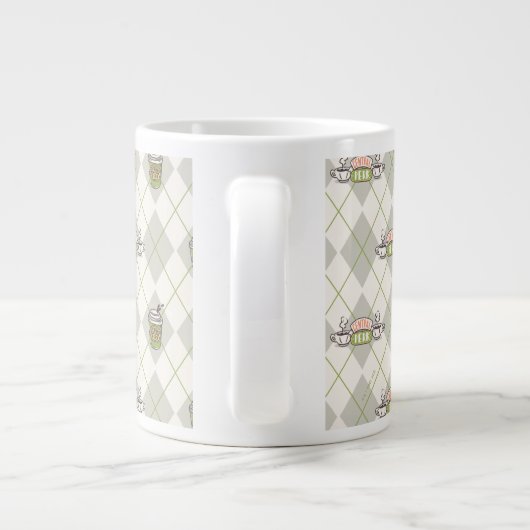 FRIENDS™ | Central Perk Argyle Pattern Grote Koffiekop (Achterkant)