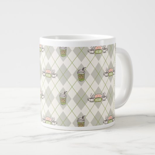 FRIENDS™ | Central Perk Argyle Pattern Grote Koffiekop (Voorkant rechts)