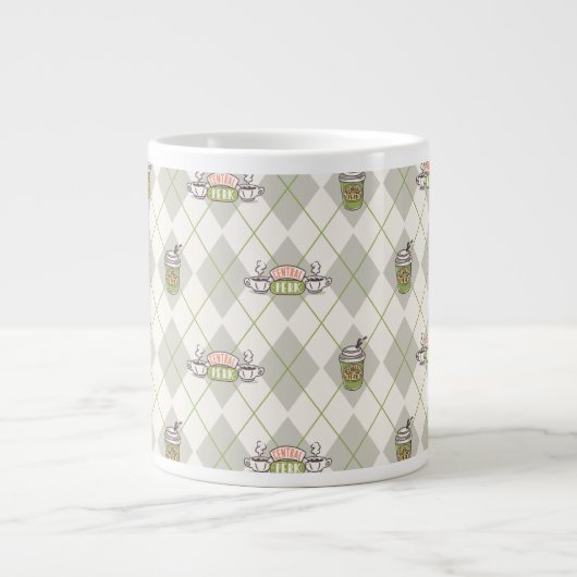 FRIENDS™ | Central Perk Argyle Pattern Grote Koffiekop (Voorkant)