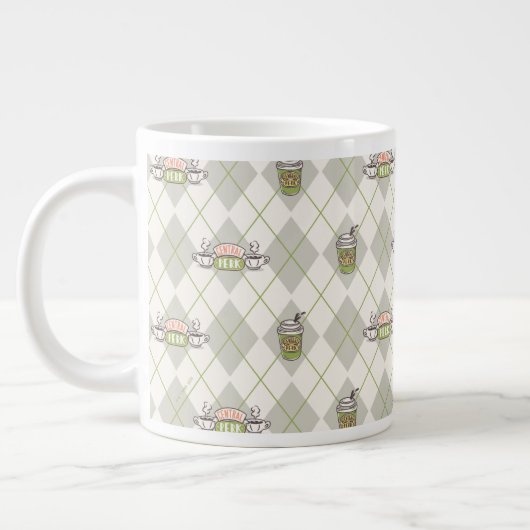 FRIENDS™ | Central Perk Argyle Pattern Grote Koffiekop (Links)