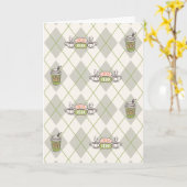 FRIENDS™ | Central Perk Argyle Pattern Kaart (Gele Bloem)