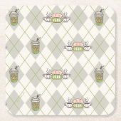 FRIENDS™ | Central Perk Argyle Pattern Kartonnen Onderzetters (Voorkant)