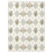 FRIENDS™ | Central Perk Argyle Pattern Klembord (Achterkant)