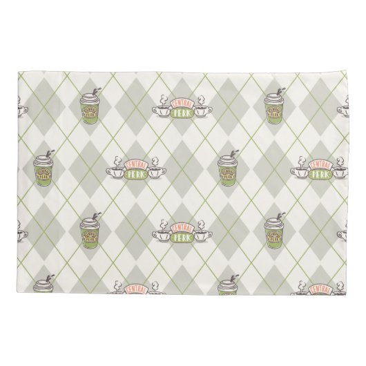 FRIENDS™ | Central Perk Argyle Pattern Kussensloop (Achterkant)