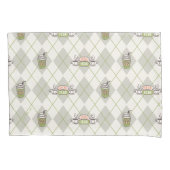 FRIENDS™ | Central Perk Argyle Pattern Kussensloop (Voorkant)