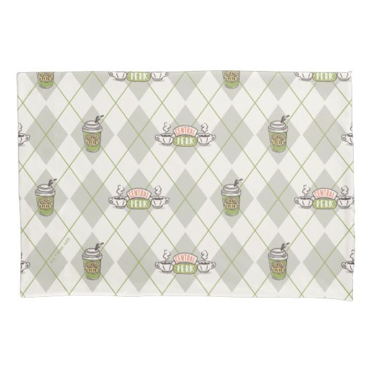 FRIENDS™ | Central Perk Argyle Pattern Kussensloop (Voorkant)