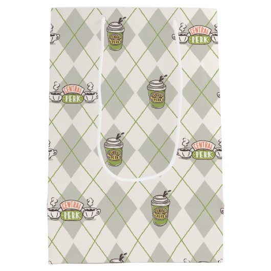 FRIENDS™ | Central Perk Argyle Pattern Medium Cadeauzakje (Achterkant)