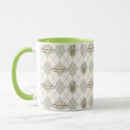 FRIENDS™ | Central Perk Argyle Pattern Mok (Links)
