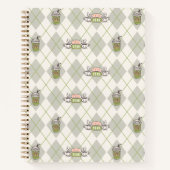 FRIENDS™ | Central Perk Argyle Pattern Notitieboek (Voorkant)