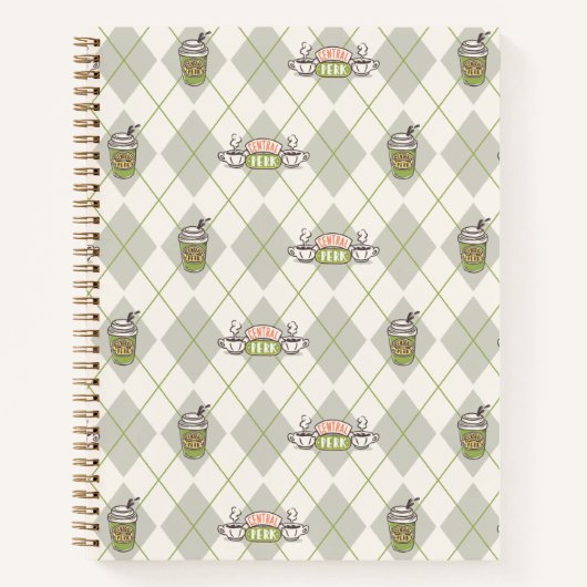 FRIENDS™ | Central Perk Argyle Pattern Notitieboek (Voorkant)