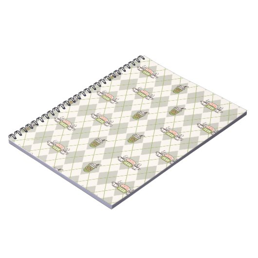 FRIENDS™ | Central Perk Argyle Pattern Notitieboek (Linkerzijde)