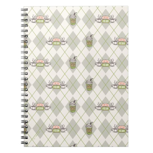 FRIENDS™ | Central Perk Argyle Pattern Notitieboek (Voorkant)