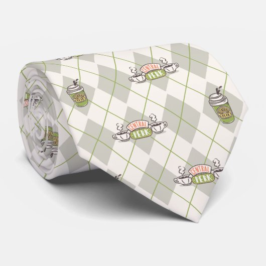 FRIENDS™ | Central Perk Argyle Pattern Stropdas (Opgerold)