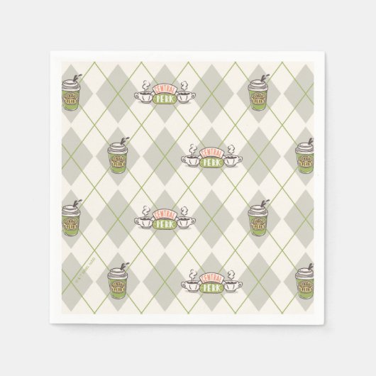 FRIENDS™  | Central Perk Argylepatroon Servet (Voorkant)