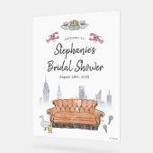 FRIENDS™ | Central Perk Bruidsfeest Verwelkoming Acryl Bord (Hoek)