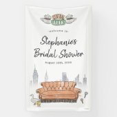 FRIENDS™ | Central Perk Bruidsmeisjesfeest Verwelk Spandoek (Verticaal)