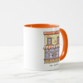FRIENDS™ | Central Perk Cartoon Koffiezaak Mok (Voorkant rechts)
