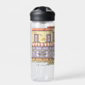 FRIENDS™ | Central Perk Cartoon Koffiezaak Waterfles (Voorkant)