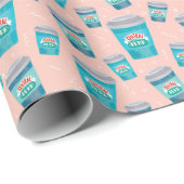 FRIENDS™ | Central Perk Coffee Cup Pattern Cadeaupapier (Rol Hoek)