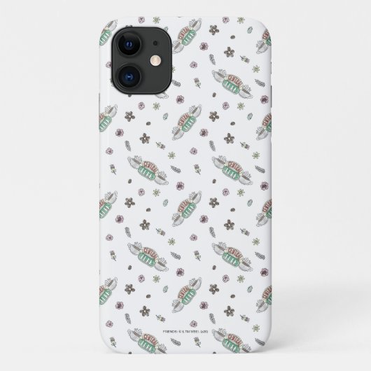 FRIENDS™ | Central Perk Coffee Watercolor Patroon Case-Mate iPhone Case (Achterkant)