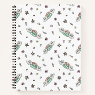 FRIENDS™ Central Perk Coffee Watercolor Patroon Notitieboek