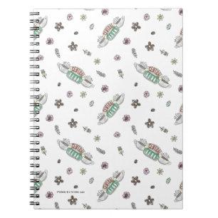 FRIENDS™ Central Perk Coffee Watercolor Patroon Notitieboek