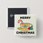 FRIENDS™ | Central Perk Kerstmug Vierkante Button 5,1 Cm (Voorkant /achterkant)
