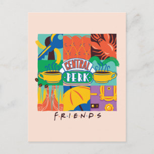 FRIENDS™ Central Perk Levendig Grafisch Briefkaart