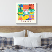 FRIENDS™ | Central Perk Levendig Grafisch Canvas Afdruk (Insitu (Slaapkamer))