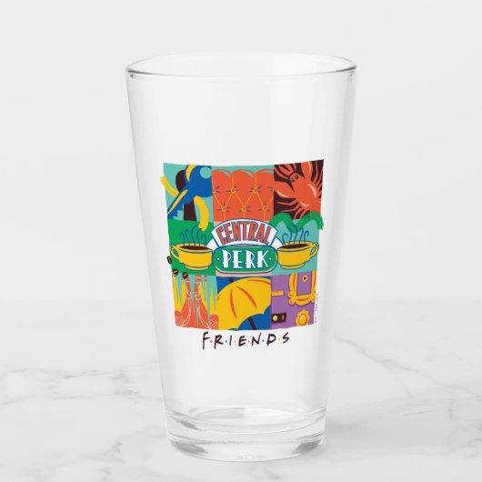 FRIENDS™ | Central Perk Levendig Grafisch Glas (Voorkant)
