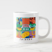 FRIENDS™ | Central Perk Levendig Grafisch Grote Koffiekop (Rechts)