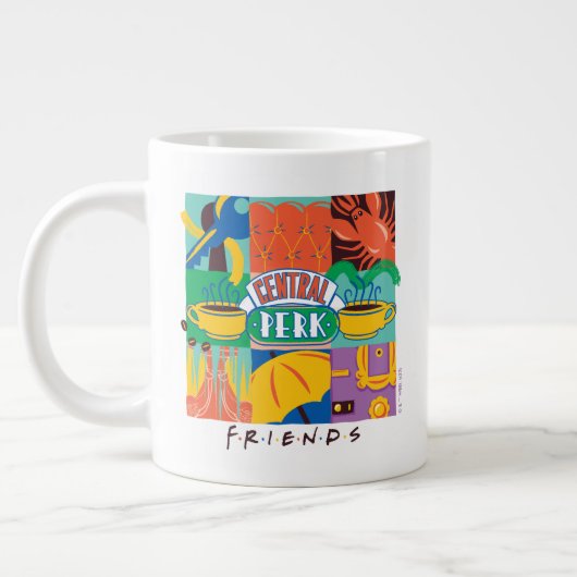 FRIENDS™ | Central Perk Levendig Grafisch Grote Koffiekop (Links)