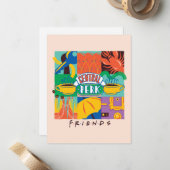 FRIENDS™ | Central Perk Levendig Grafisch Notitiekaartje (Voorkant / Achterkant in situ)
