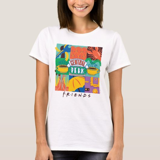 FRIENDS™ | Central Perk Levendig Grafisch T-shirt (Voorkant)